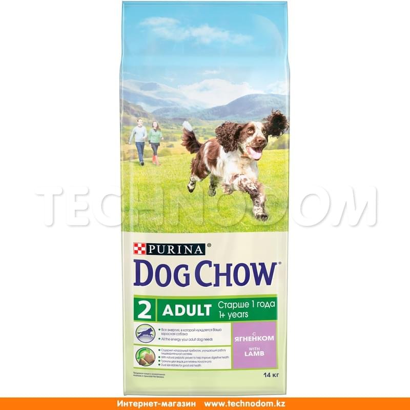 Сухой корм Dog Chow для взрослых собак старше 1 года, с ягненком 14 кг - фото #0