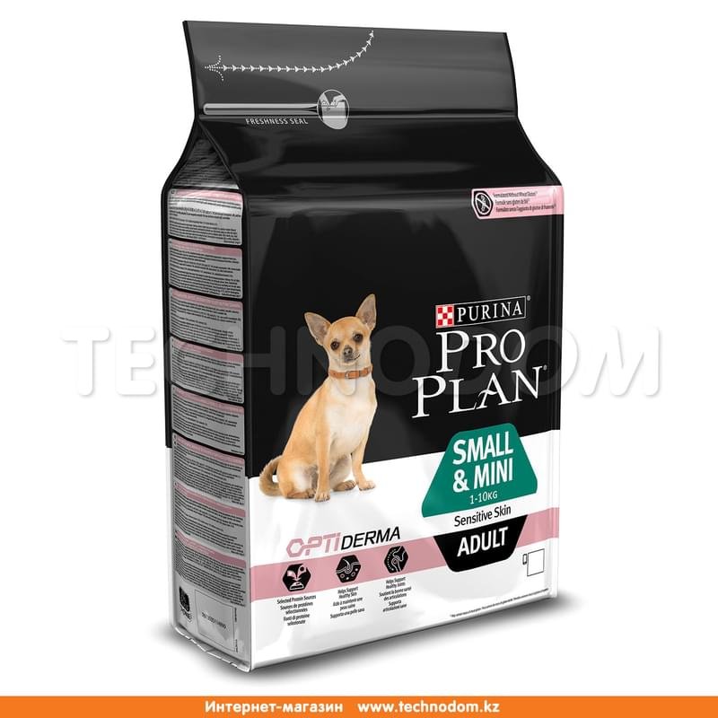 Сухой корм Pro Plan для взрослых собак мелких и пород с чувствительной кожей 3 кг - фото #0