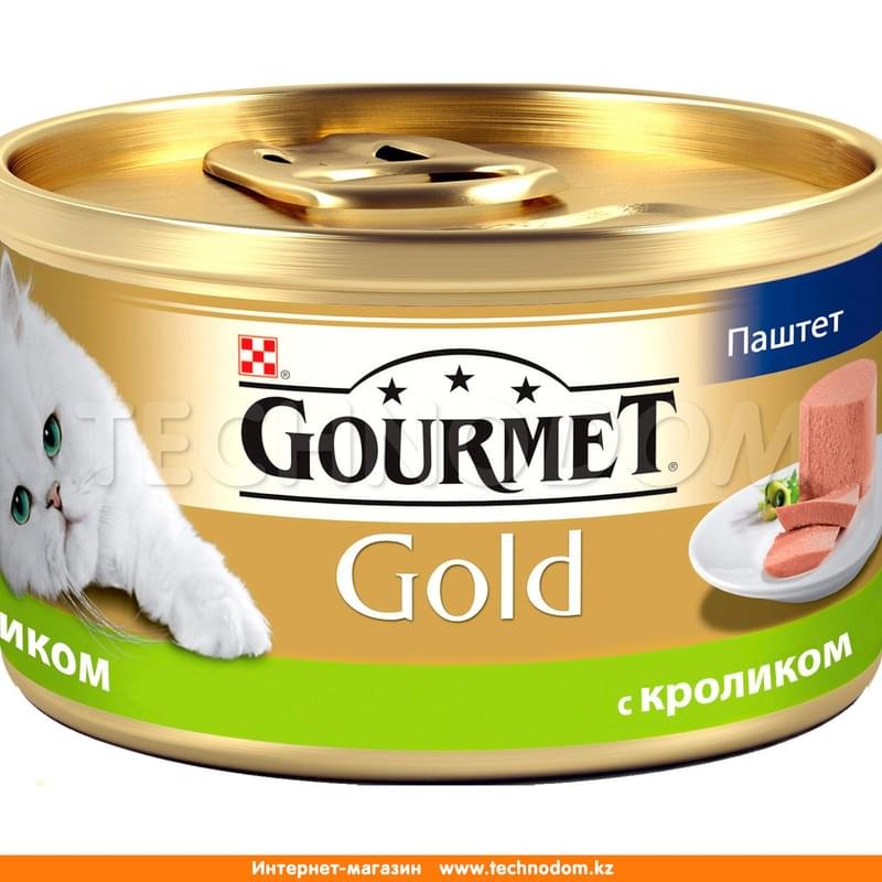 Консерва Gourmet Gold паштет для кошек, с кроликом 85 г - фото #0