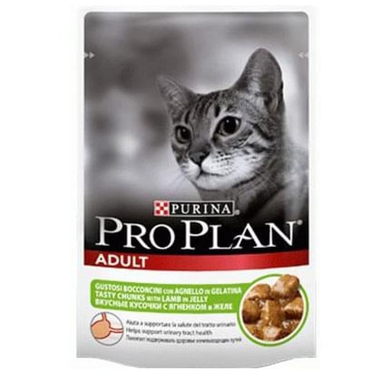 Влажный корм Pro Plan для взрослых кошек, с ягненком 85 г - фото #0