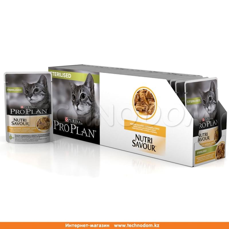 Влажный корм Pro Plan Nutri Savour для стерилизованных кошек и кастрированных котов 85 г - фото #2