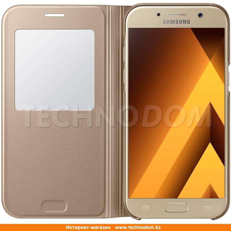 Чехол для Samsung Galaxy A5/A520 (2017), S View Standing Cover, Gold (EF-CA520PFEGRU) - фото #2