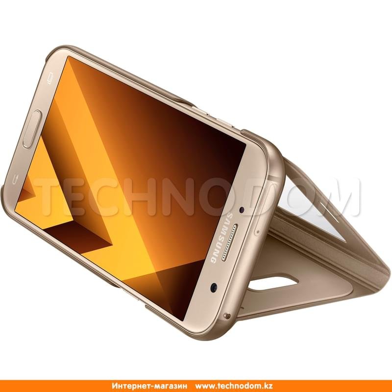 Чехол для Samsung Galaxy A5/A520 (2017), S View Standing Cover, Gold (EF-CA520PFEGRU) - фото #4