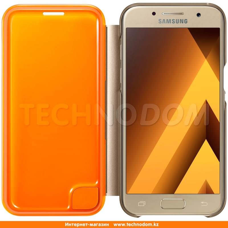 Чехол для Samsung Galaxy A3/A320 (2017), Neon Flip Cover, Gold (EF-FA320PFEGRU) - фото #2