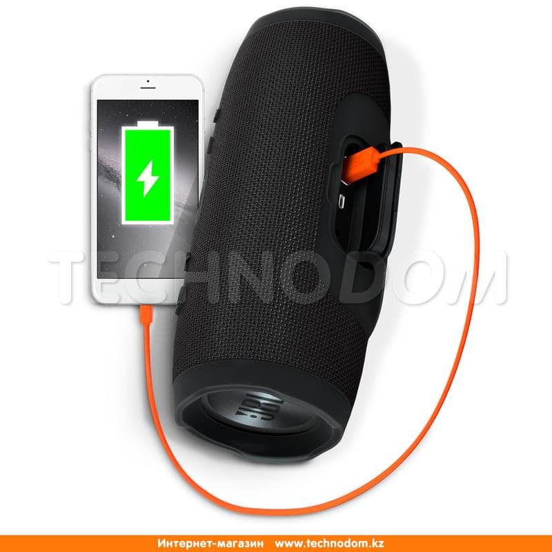 Колонки Bluetooth JBL Charge 3, Black (JBLCHARG3BLKEU) - фото #2