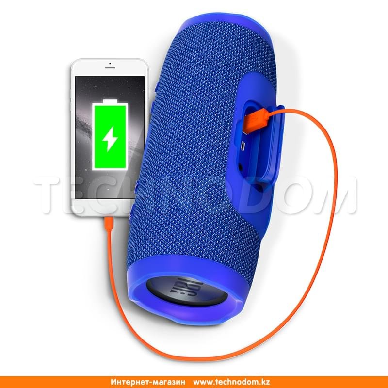 Колонки Bluetooth JBL Charge 3, Blue (JBLCHARGE3BLUEEU) - фото #2