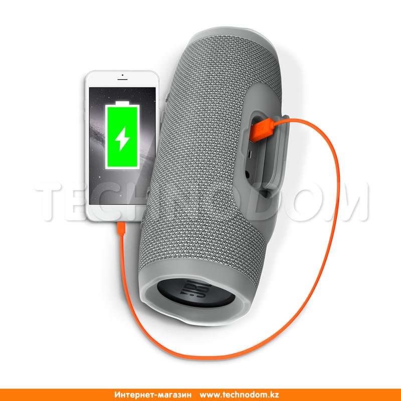 Колонки Bluetooth JBL Charge 3, Gray (JBLCHARGE3GRAYEU) - фото #2