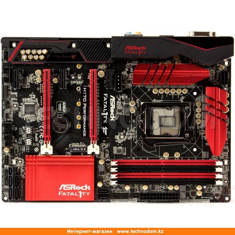 Материнская плата ASRock Fatal1ty H170 Performance LGA1151 4DDR4 PCI-E 2x16 3x1 (HDMI+DVI-D) ATX - фото #0