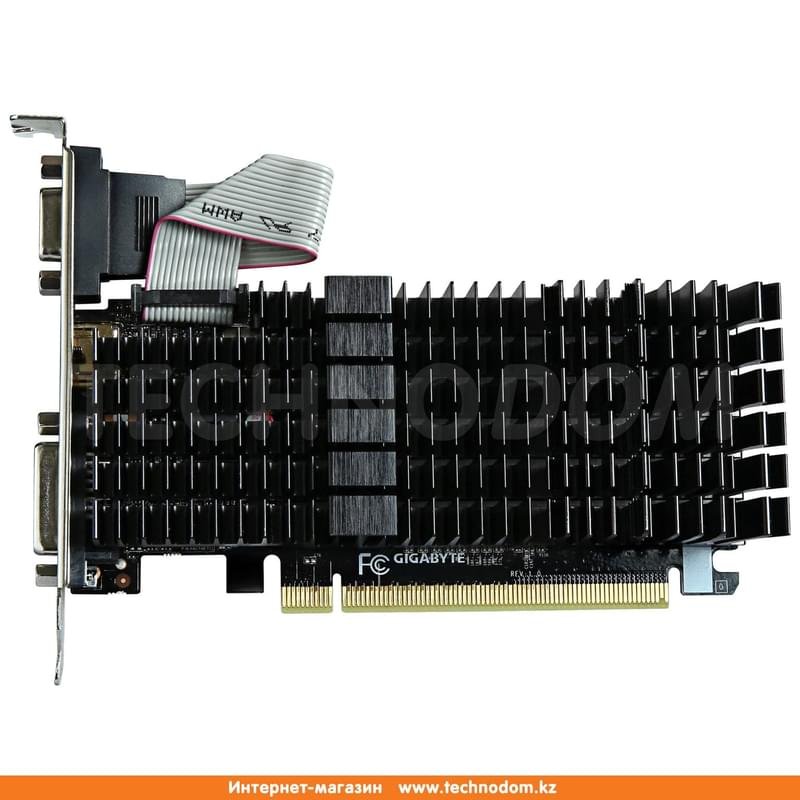 Видеокарта Gigabyte Nvidia GeForce GT 710 1Gb (VGA+DVI+HDMI)(GV-N710SL-1GL) - фото #0