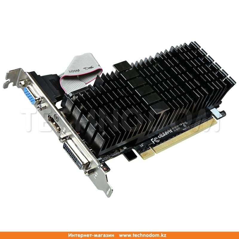 Видеокарта Gigabyte Nvidia GeForce GT 710 1Gb (VGA+DVI+HDMI)(GV-N710SL-1GL) - фото #1