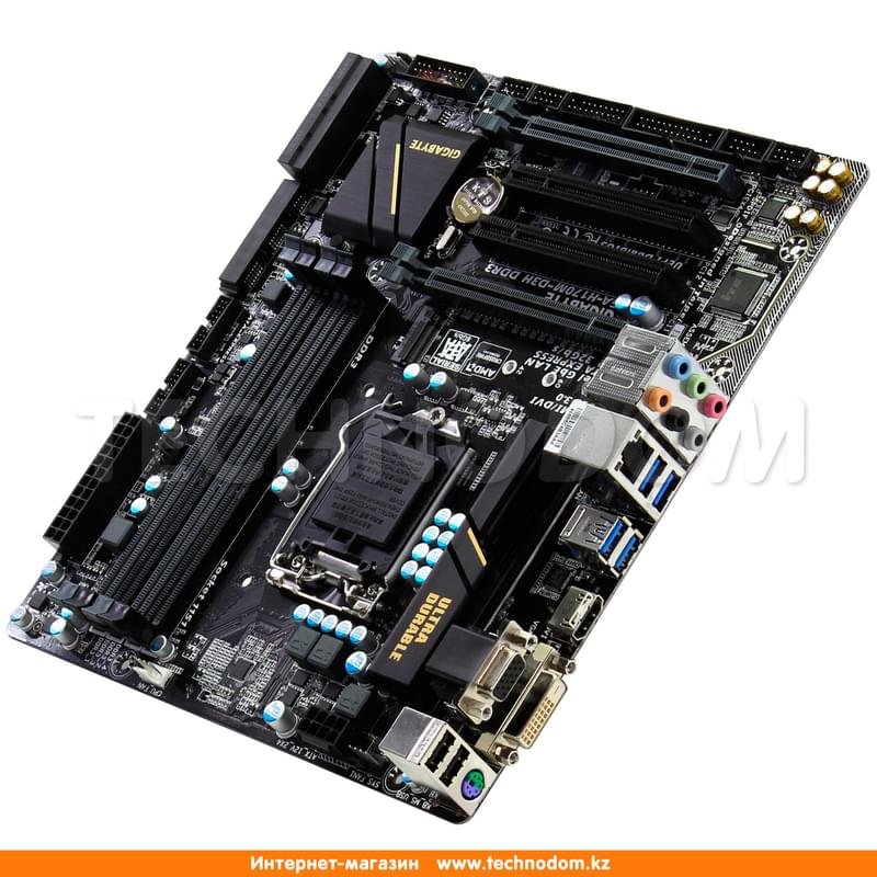 Материнская плата Gigabyte GA-H170M-D3H LGA1151 4DDR4 PCI-E 2x16 (HDMI+DVI-D+VGA) mATX - фото #1