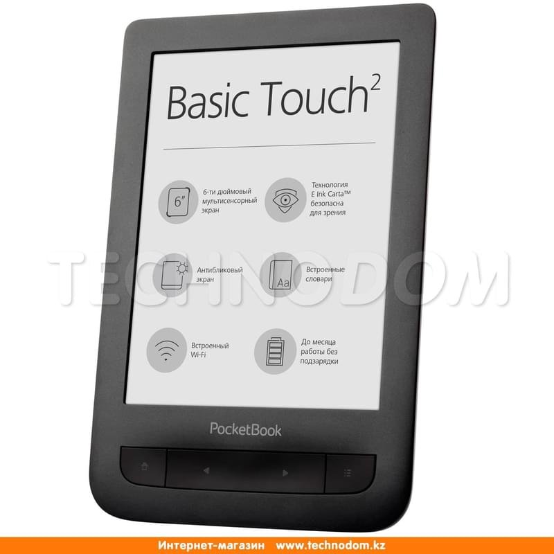 Электронная книга 6" PocketBook Touch PB625 Black - фото #1