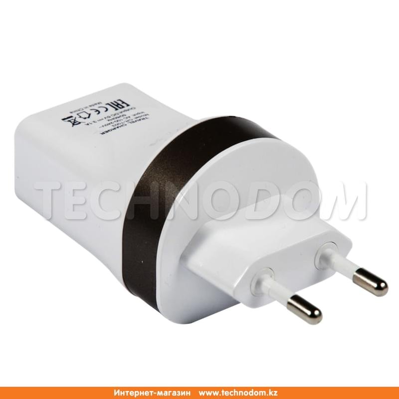 Сетевое зарядное устройство 3*USB, 3.1A, gTEC, Черный (CR-T003) - фото #1