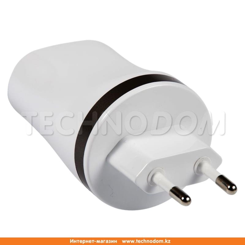 Сетевое зарядное устройство 2*USB, 2.1A, gTEC, Черный (CR-T002) - фото #1
