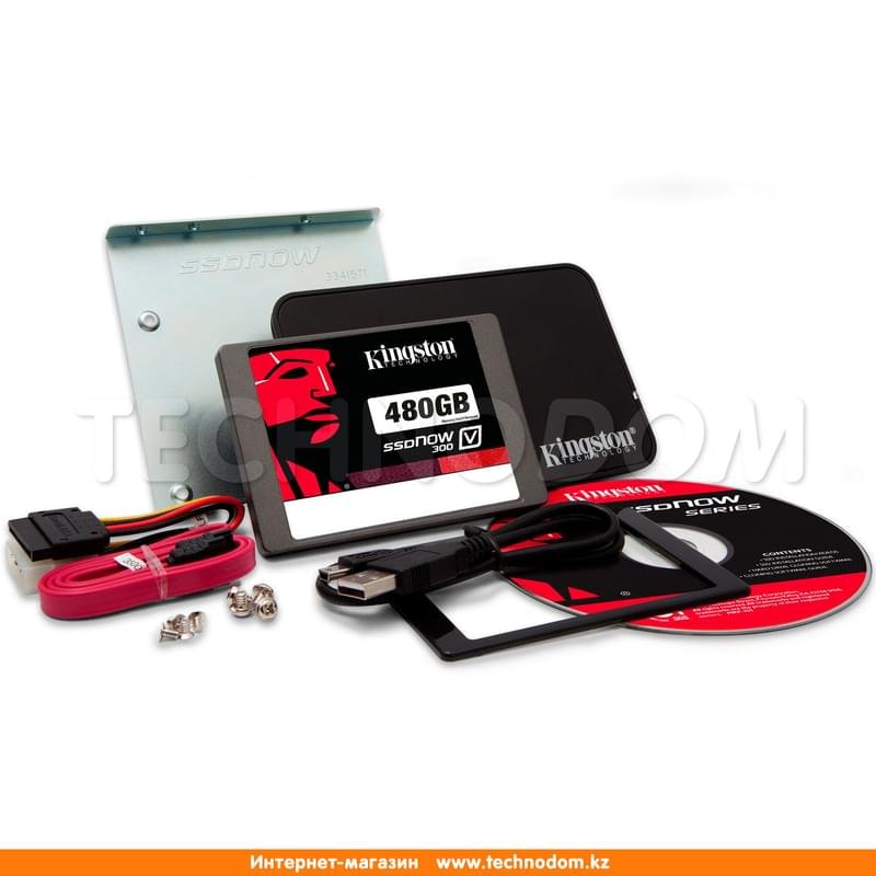 Внутренний SSD 2.5" 7мм 480GB Kingston V300 SV300S37A, SATA-III MLC (SV300S37A/480G) - фото #2