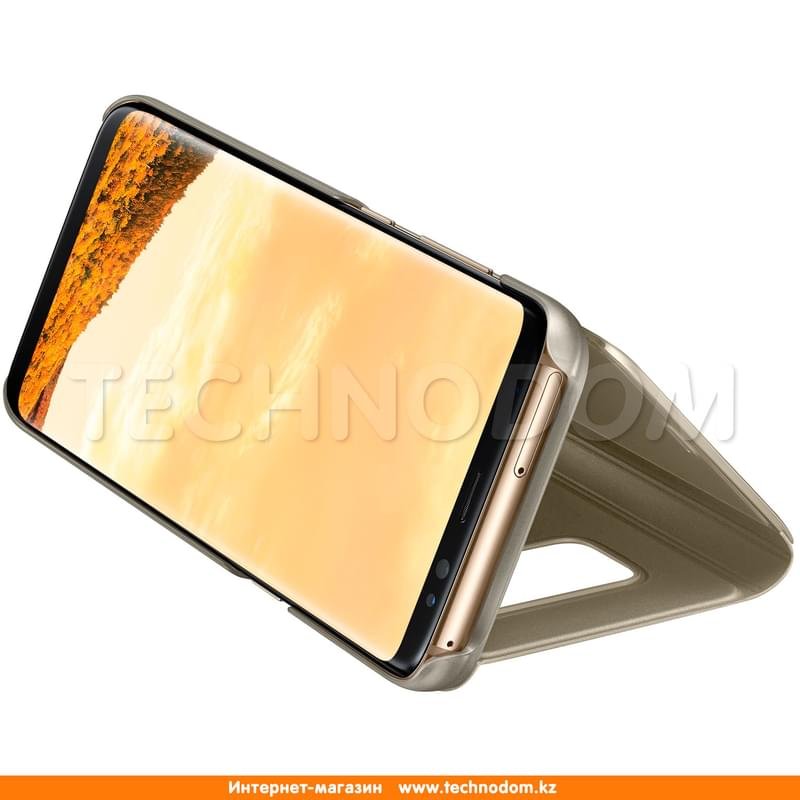 Чехол для Samsung Galaxy S8+/G955, Clear View Standing Cover, Gold (EF-ZG955CFEGRU) - фото #3