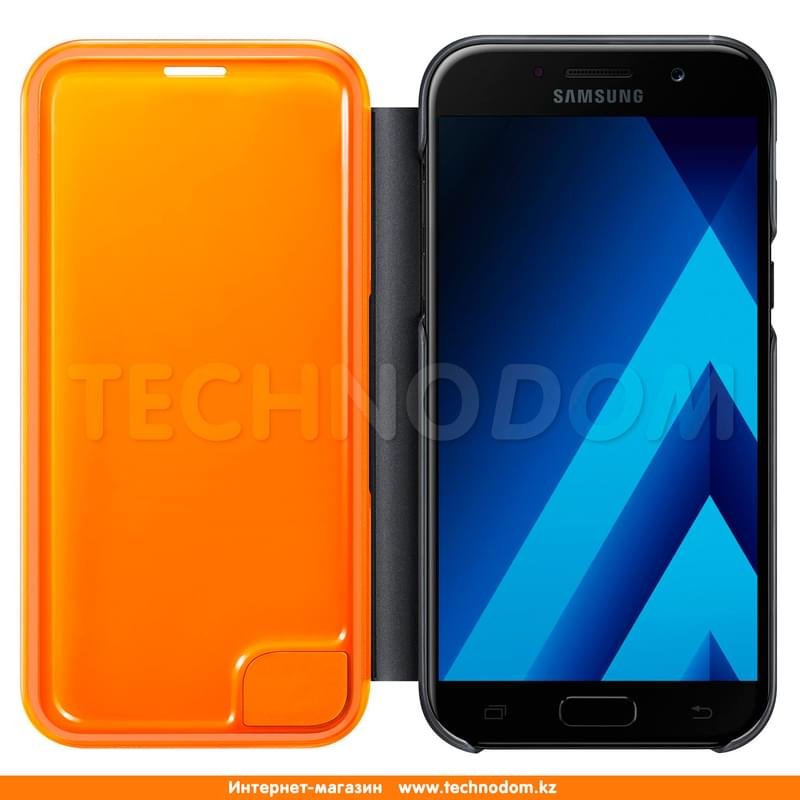 Чехол для Samsung Galaxy A5/A520 (2017), Neon Flip Wallet, Black (EF-FA520PBEGRU) - фото #1