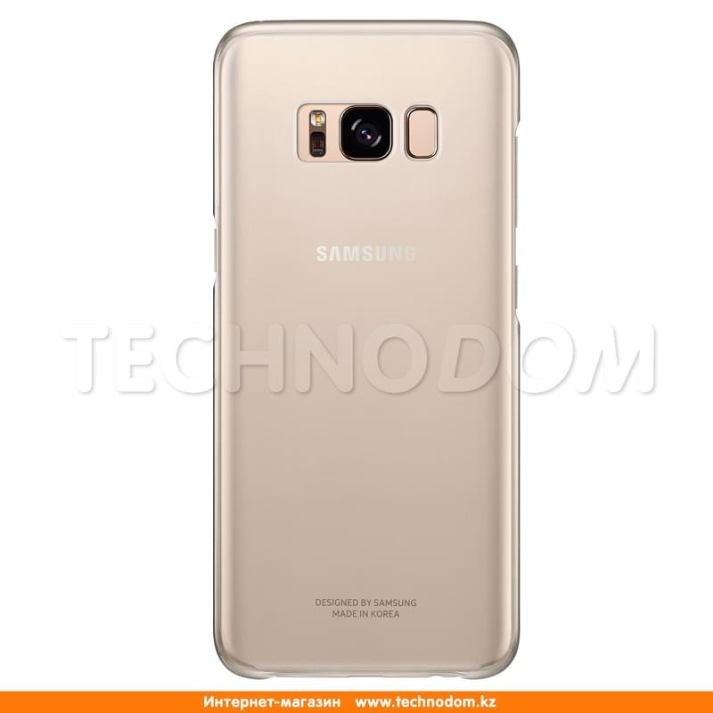 Чехол для Samsung Galaxy S8/G950, Clear Cover, Gold (EF-QG950CFEGRU) - фото #0