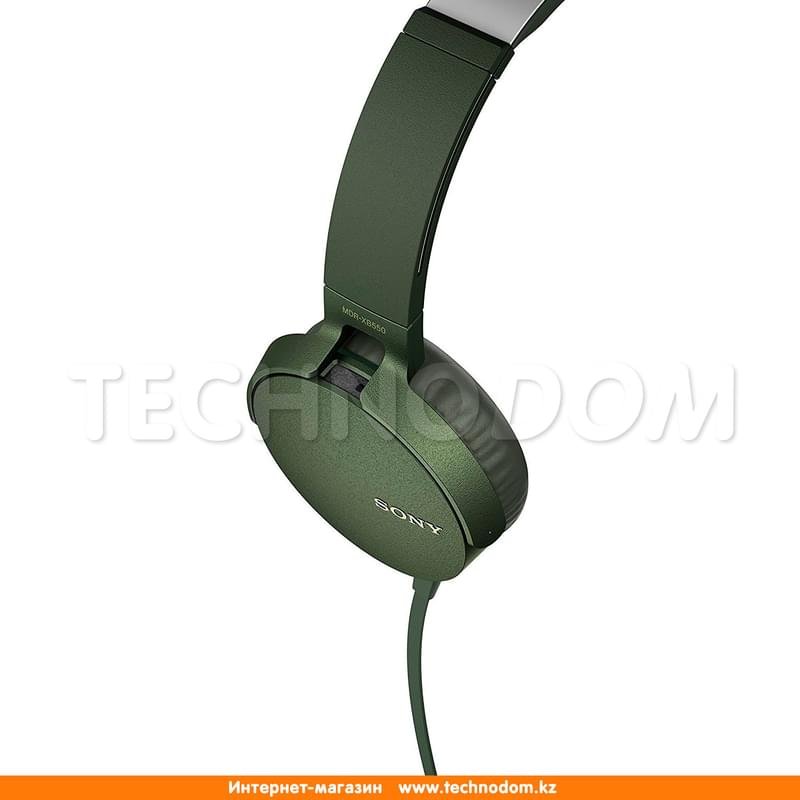 Наушники Накладные Sony MDR-XB550AP, Green - фото #4