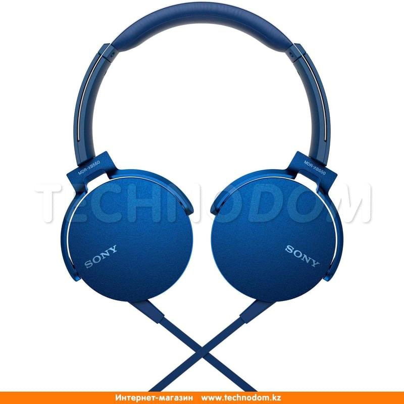 Наушники Накладные Sony MDR-XB550AP, Blue - фото #3