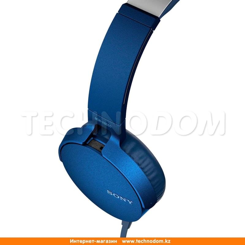 Наушники Накладные Sony MDR-XB550AP, Blue - фото #4