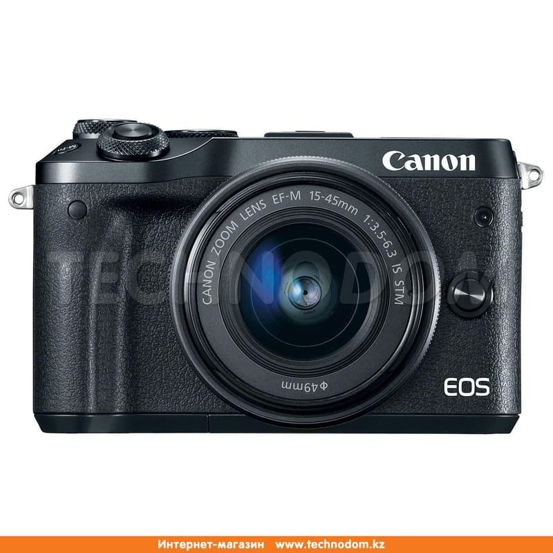 Беззеркальный фотоаппарат Canon EOS M6 EF 15-45 IS STM Black - фото #1