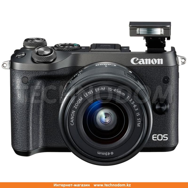 Беззеркальный фотоаппарат Canon EOS M6 EF 15-45 IS STM Black - фото #3