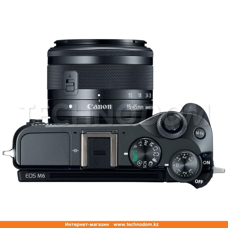 Беззеркальный фотоаппарат Canon EOS M6 EF 15-45 IS STM Black - фото #4