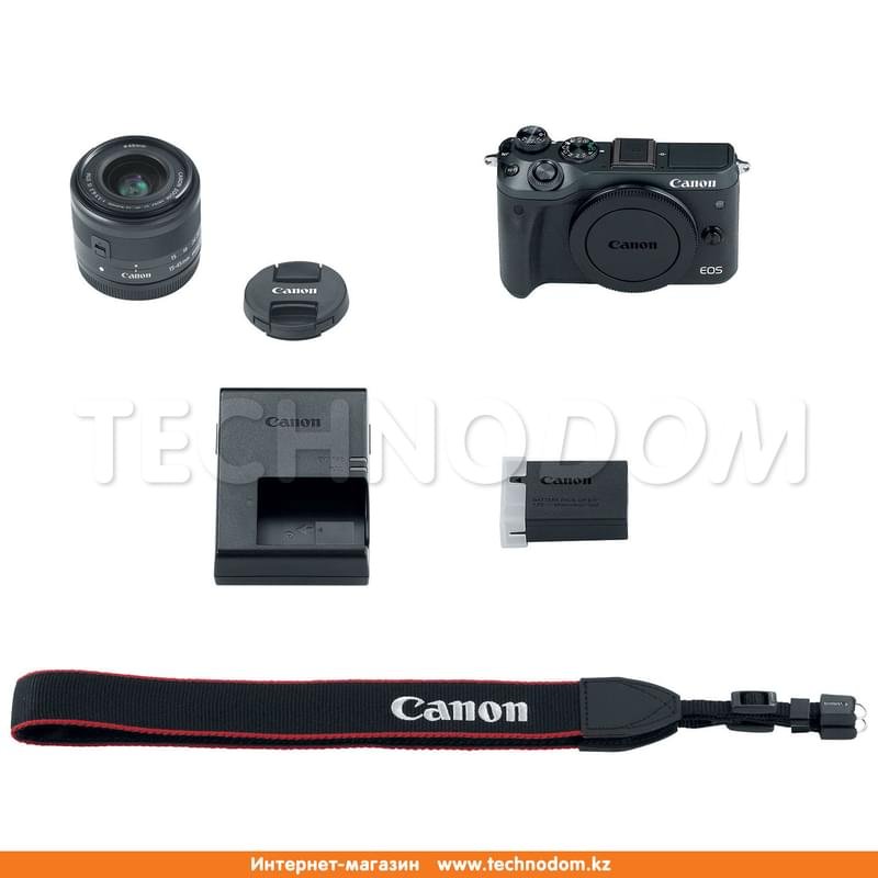 Беззеркальный фотоаппарат Canon EOS M6 EF 15-45 IS STM Black - фото #6