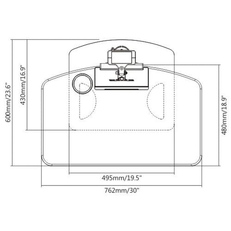 Кронштейн Настольный для монитора с регулируемой по высоте стойкой, Brateck (DWS03-T01) - фото #2