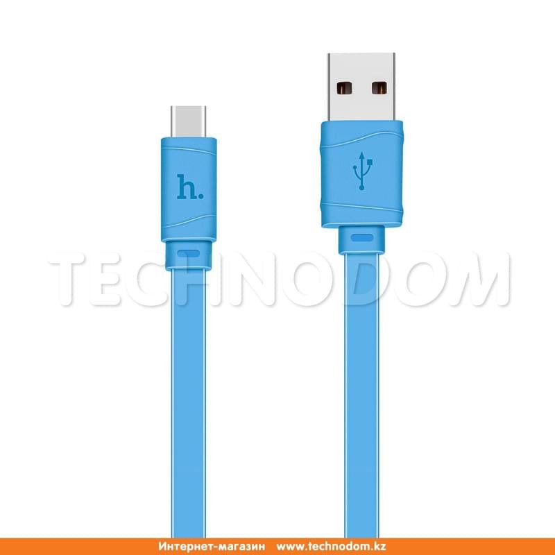 Кабель USB 2.0 - Type-С, X5, HOCO, 1м, Синий - фото #0
