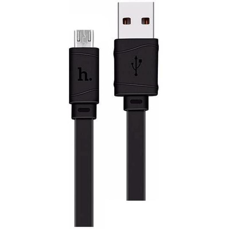 Кабель USB 2.0 - Micro USB, X5, HOCO, 1м, Черный - фото #0