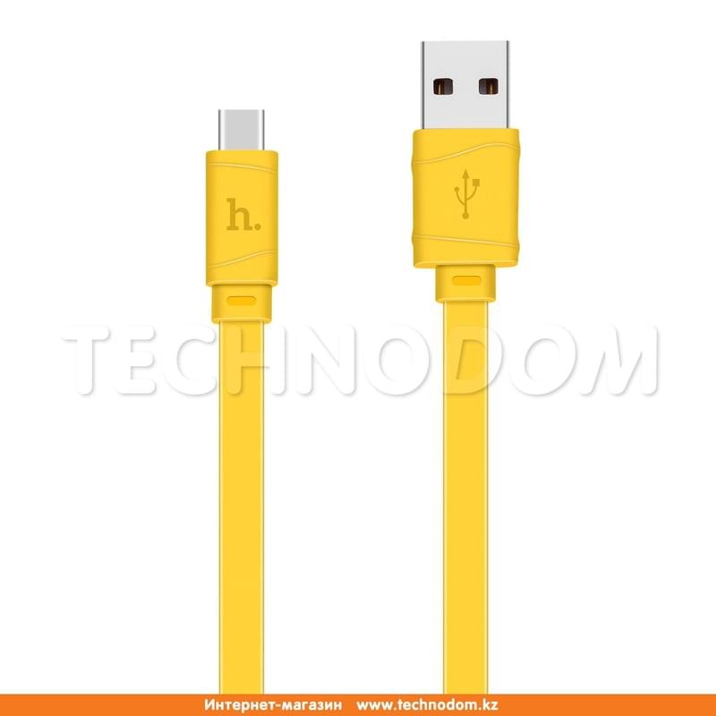 Кабель USB 2.0 - Type-С, X5, HOCO, 1м, Желтый - фото #0