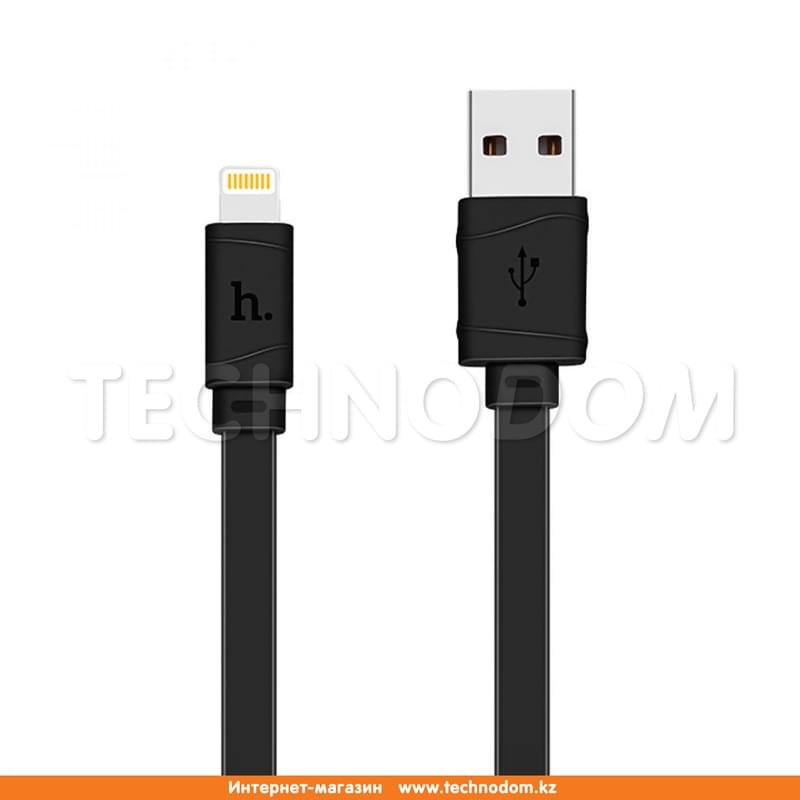 Кабель USB 2.0 - Lightning, X5, HOCO, 1м, Черный - фото #0