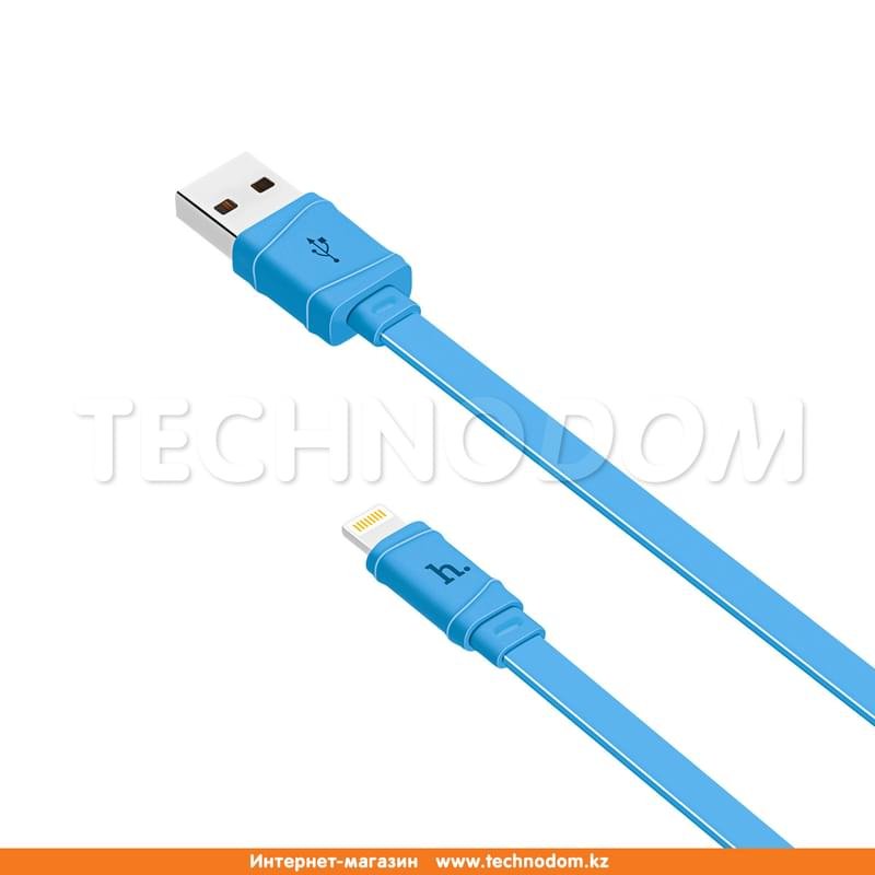 Кабель USB 2.0 - Lightning, X5, HOCO, 1м, Синий - фото #1
