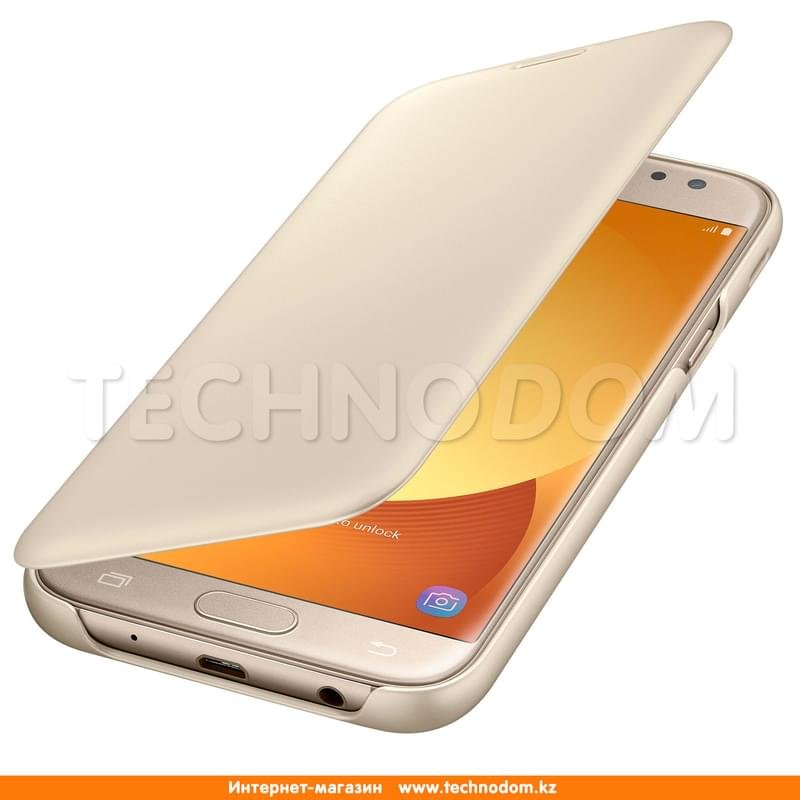 Чехол для Samsung Galaxy J5/J530 (2017), Wallet Cover, Gold (EF-WJ530CFEGRU) - фото #3