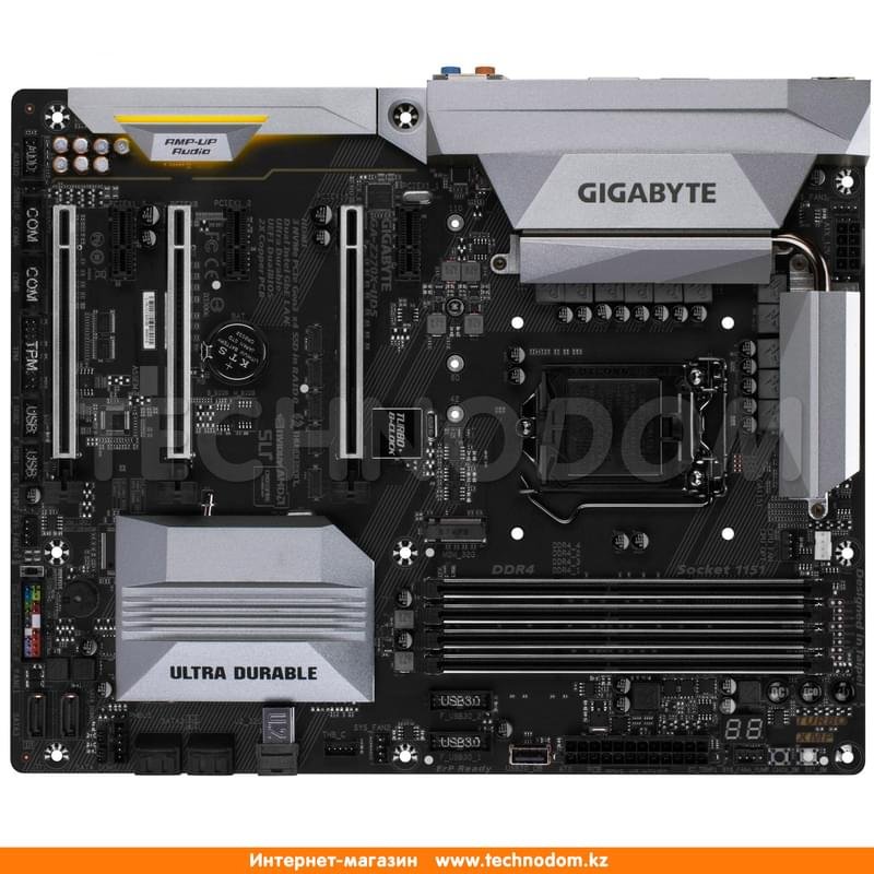 Материнская плата Gigabyte GA-Z270X-UD5 r.1 LGA1151 4DDR4 PCI-E 3x16 3x1 (HDMI+DVI-D) ATX - фото #0