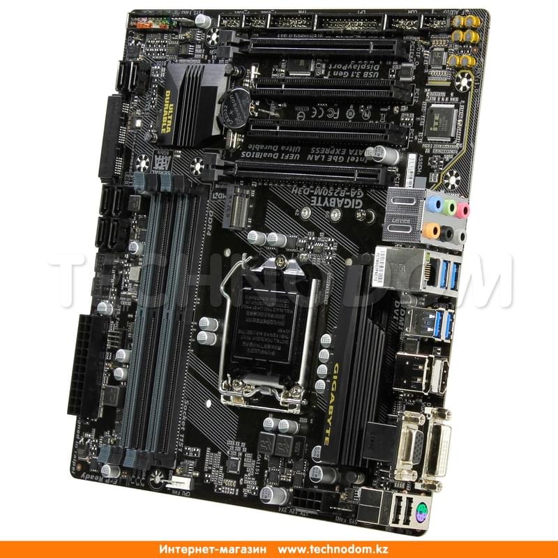 Материнская плата Gigabyte GA-B250M-D3H LGA1151 4DDR4 PCI-E 2x16 (HDMI+DP+DVI-D+VGA) mATX - фото #1