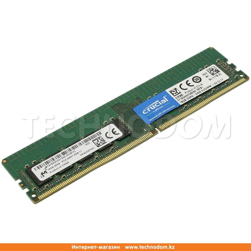 Оперативная память Crucial 16GB DDR4-2400 UDIMM (CT16G4WFD824A) - фото #0