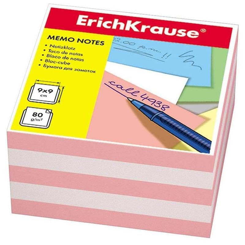 Блок бумаги для записи, 9*9*5, белый-розовый, ERICH KRAUSE - фото #0
