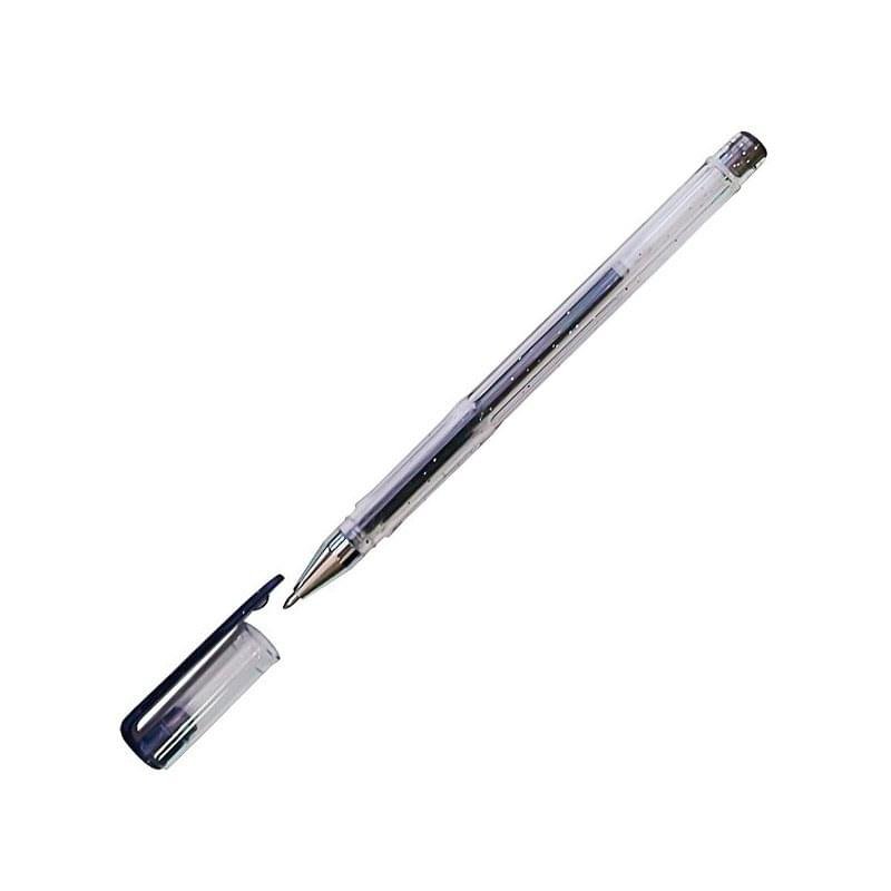 Ручка гелевая, чёрная, 0.5 мм, прозр. корпус, колпачок SPONSOR - фото #0