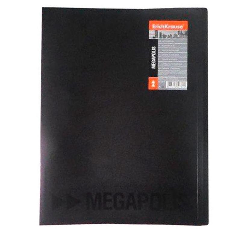 Папка с боковым зажимом и карманом MEGAPOLIS, А4, черный, ERICH KRAUSE - фото #0