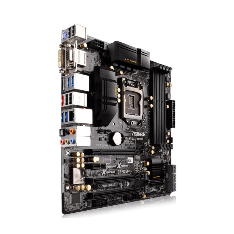 Материнская плата ASRock Z87M EXTREME4 LGA1150 4DDR3 PCI-E 2x16 1x4 1x1 (HDMI+DVI-D+VGA) mATX - фото #2