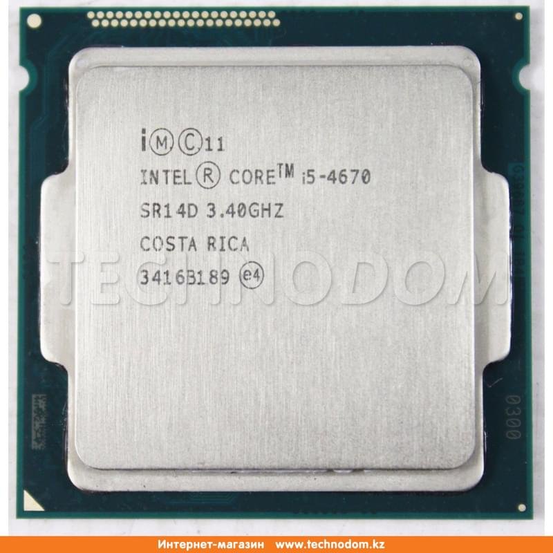 Процессор Intel Core i5-4670 (C4/T4, 6M Cache, 3.4 up to 3.8GHz) LGA1150 OEM - фото #0