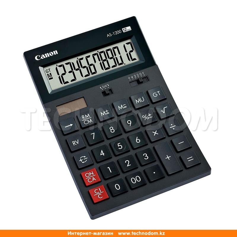 Калькулятор бухгалтерский Canon AS-1200, 12 р. 177*119*37 мм - фото #0