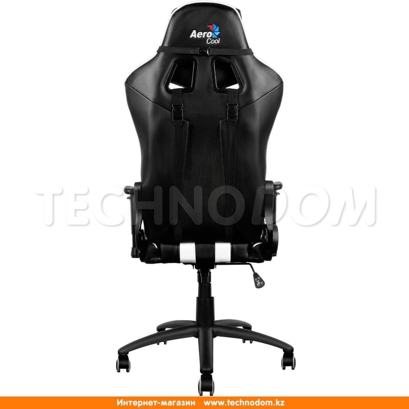 Игровое компьютерное кресло Aerocool AC120BW, Кожзам,, Ш53*(Г57*(В132 см, Black/White, AC120BW - фото #1