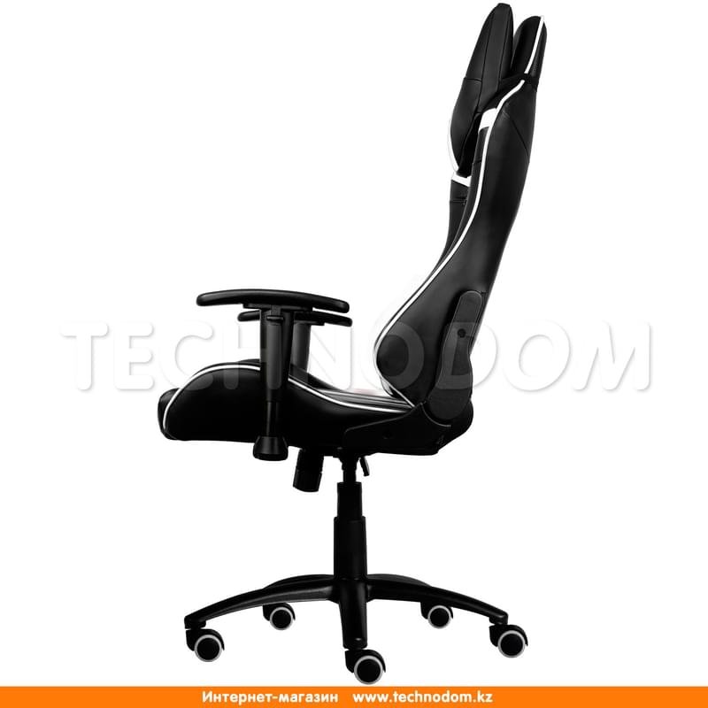 Игровое компьютерное кресло Aerocool AC120BW, Кожзам,, Ш53*(Г57*(В132 см, Black/White, AC120BW - фото #4