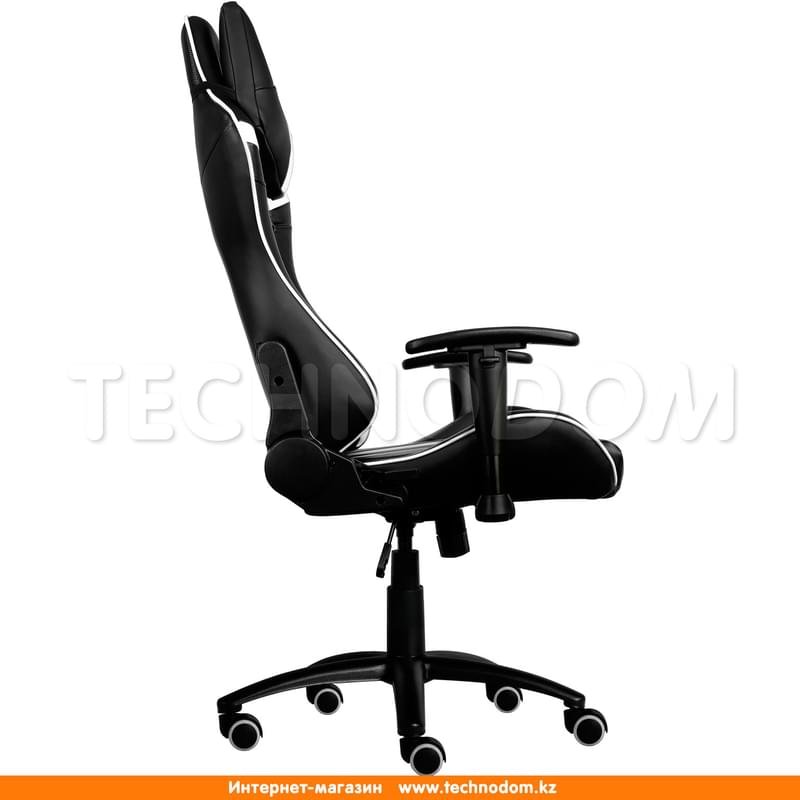Игровое компьютерное кресло Aerocool AC120BW, Кожзам,, Ш53*(Г57*(В132 см, Black/White, AC120BW - фото #5