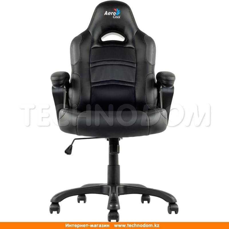 Игровое компьютерное кресло Aerocool AC80C-B, Кожзам,, Ш53,5*(Г49*(В124 см, Black, AC80C-B - фото #0