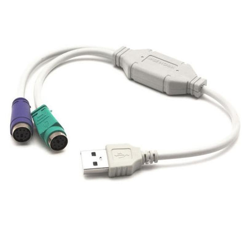 Адаптер Deluxe, DLA-2P, USB на PS/2, 2 Порта, (клавиатура + мышь) - фото #0